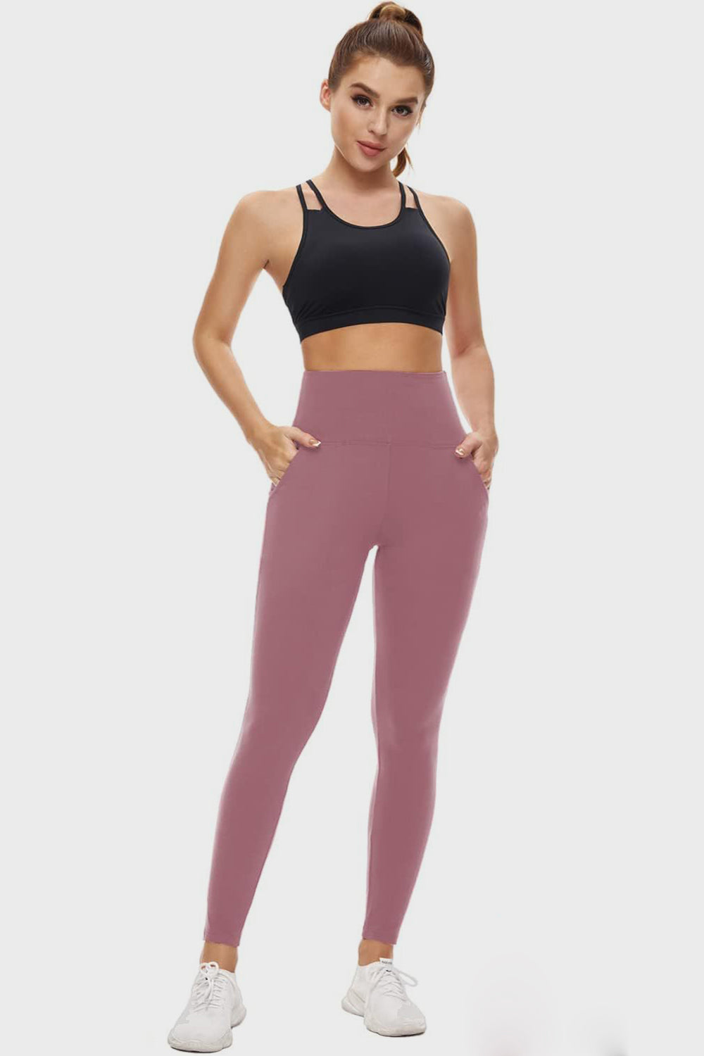 Pocketed High Waist Active Leggings