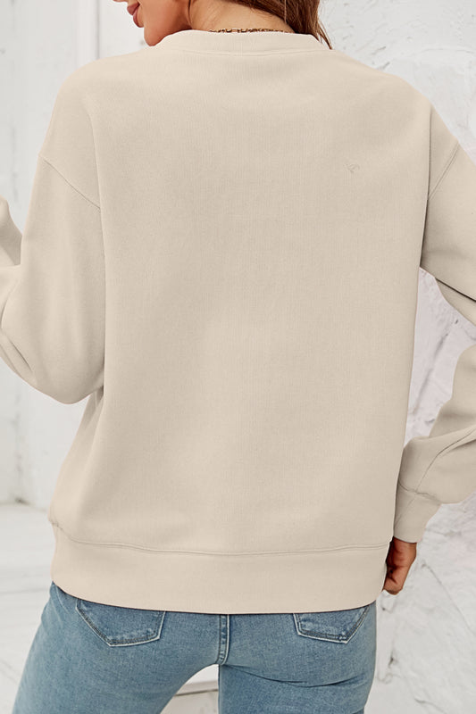 MERRY CHRISTMAS Dropped Shoulder Sweatshirt