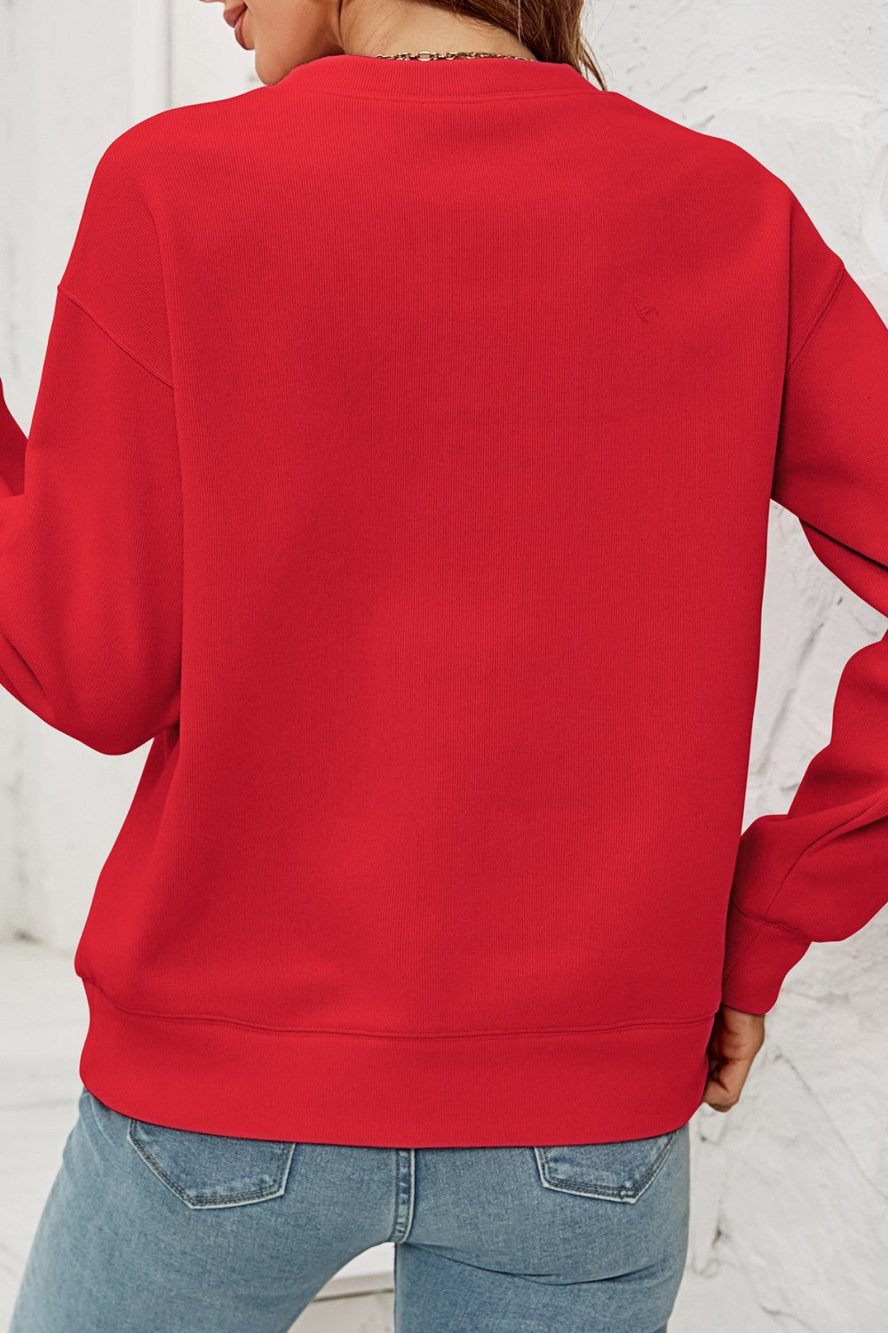 MERRY CHRISTMAS Dropped Shoulder Sweatshirt